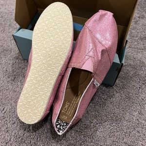 Pink Glitter Toms - SOLD!